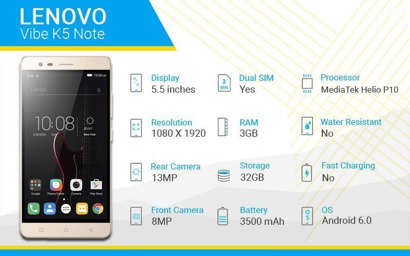 Lenovo Vibe K5 Note