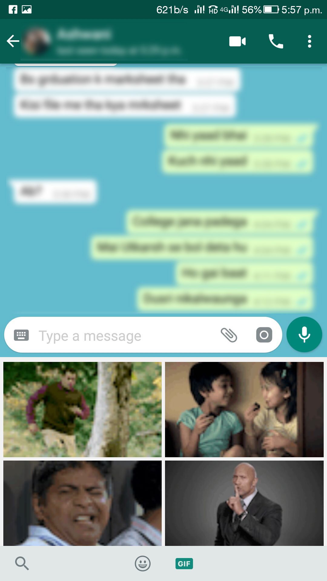 Sending GIF in WhatsApp