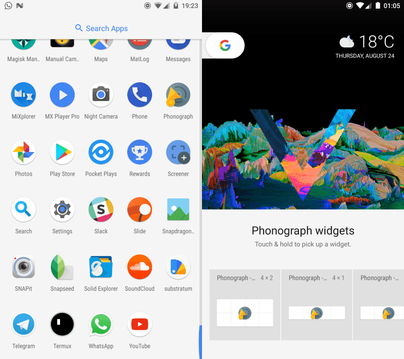 Pixel launcher